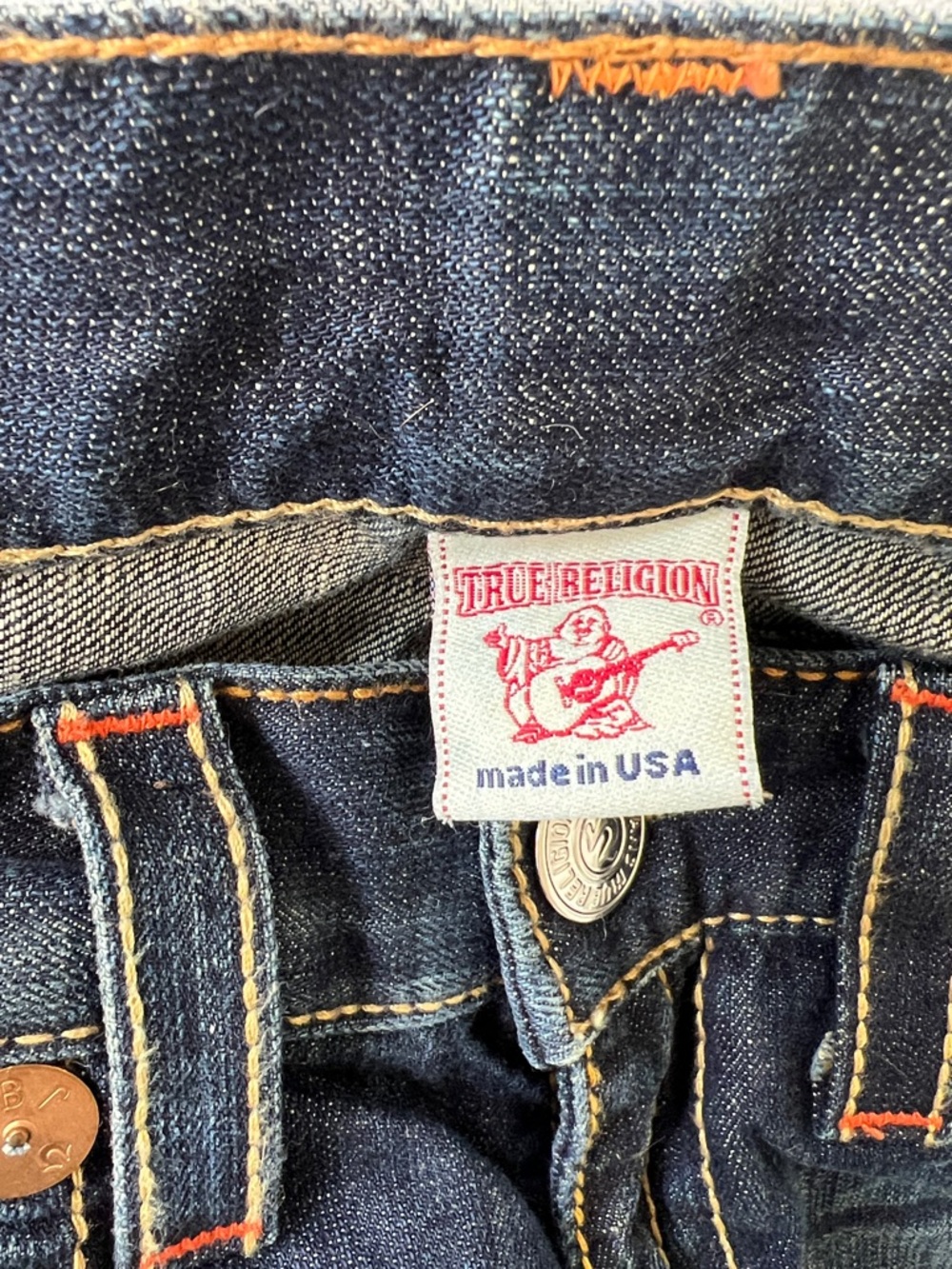 Men’s True Religion Distressed Jeans 36x34 - Picture 3 of 5